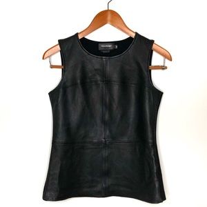 Mackage Black Lambskin Vest